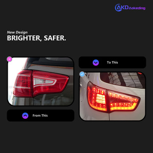 Feux arrière de style automobile pour <span class=keywords><strong>Kia</strong></span> <span class=keywords><strong>Sportage</strong></span> R 2011-2014, signal LED, frein, indicateur dynamique, DRL, accessoires automobiles - Product Image 4