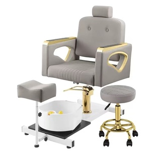 Luxury Pedicure <b>Chair</b> <b>Reclining</b> Foot Spa <b>Chair</b> Hydraulic Nail <b>Massage</b> Salon <b>Chair</b> for Beauty Salon Nail Shop - Product Image 2