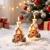 3D Weihnachtshütten-Kerzenformen für Kerzenherstellung, Weihnachtskegel-Hütten-Harzformen, Silikonformen für den Winterurlaub