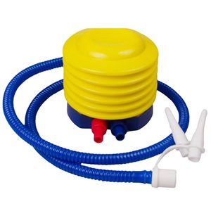 Bomba de aire de pedal Qusheng de 10 cm, de plástico amarillo, portátil, para colchón inflable - Product Image 3