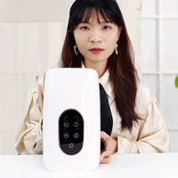 Dispositivo de Masaje Portátil Inteligente para Dedos y Muñecas, Masajeador de Manos Inalámbrico con Control Manual, 4 Modos, 6 Intensidades y Calor