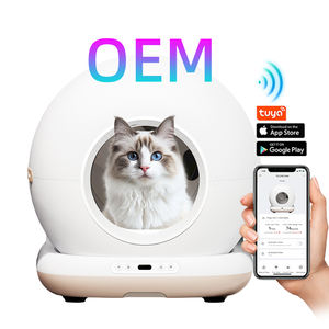 Bac à Litière Automatique pour Chat OEM à Nettoyage Automatique avec Contrôle par Application, en Matériau PP, Remplacement du Désodorisant et Élimination des Odeurs - Product Image 1