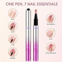 Stylo de vernis à ongles magnétique effet œil de chat 7-en-1, format voyage, gel UV/LED à application rapide, vernis gel soak-off pour nail art professionnel