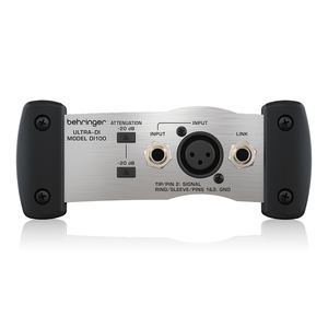 Behringer Ultra-DI <span class=keywords><strong>DI100</strong></span> Boîtier de Direct Actif 1 Canal pour Microphone et Instrument pour Système PA et Équipement Scénique - Product Image 1