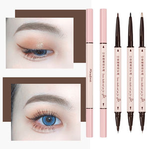 Crayon Eyeliner Gel Kohl Rétractable Double Pointe 2-en-1 Anti-Bavure Mat Bleu Café Liquide Imperméable - Product Image 2