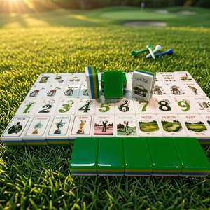 Jeu de Mahjong Américain Moderne Thème <span class=keywords><strong>Golf</strong></span> avec Tuiles de Mahjong en Acrylique Pliables et Personnalisées, en Stock, Prêt à Expédier - Product Image 5