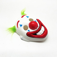 Nouvelle perruque d'Halloween et masque de clown effrayant, accessoires de fête cosplay, accessoires de performance classiques en plastique