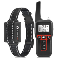 Hundetrainingshalsband mit Fernbedienung, Verhaltenskorrektur, Piepton, Vibration, Statische Stimulation, 1000m Reichweite, LCD-Display, IPX7 Wasserdicht