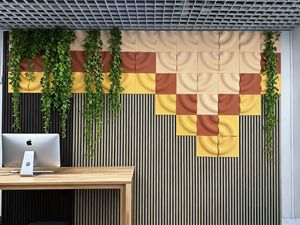 Panneaux acoustiques en bois, poutre en bois et type bois, isolation acoustique supérieure, panneaux acoustiques pour murs, plafonds, studios - Product Image 1