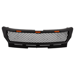 Calandre de course noire 4x4 avec lumière ambre pour Mitsubishi Triton L200 2019 2020 <span class=keywords><strong>2021</strong></span> 2022 2023 grilles de radiateur de pièce d'auto - Product Image 1
