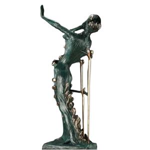 Sculpture sur mesure de l'artiste célèbre Salvador <span class=keywords><strong>Dali</strong></span>, femme nue dansant en métal, sculpture en bronze, statue - Product Image 5