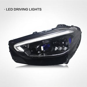 ไฟหน้ารถยนต์สำหรับ C-class W206 ปี 2022-2024 พร้อมไฟ DRL LED โปรเจคเตอร์เลนส์ อุปกรณ์ตกแต่งรถยนต์ - Product Image 2