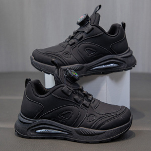 Chaussures en cuir artificiel blanc pour enfants de qualité supérieure sans marque doublure en coton pour le printemps automne étudiant Performance sport unisexe - Product Image 5