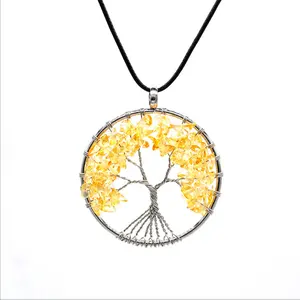 Hot sale High quality handmade OEM fashion design crystal jewelry Wisdom Life Tree Pendant
