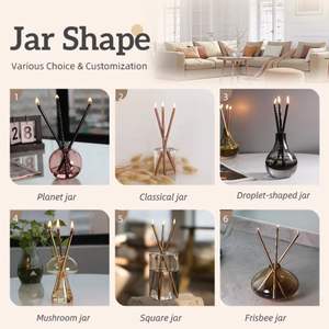 सी एंड एच हॉट बिक्री स्पष्ट ग्लास स्मोकलेस फैशन उपहार शिल्प रचनात्मकता लक्जरी अंतहीन तरल मोमबत्ती प्राचीन तेल के साथ कस्टम स्वीकार - Product Image 6