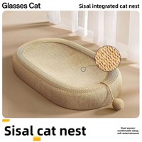 Griffoir pour chat en sisal, durable, résistant aux griffures, jouet minimaliste, n'égarene pas les poils, auto-entretenant, soulage l'ennui