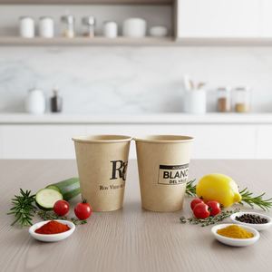 Gobelet en carton simple paroi 236 ml (8 oz) pour boissons chaudes et froides, eau, jus, café, qualité alimentaire, à emporter - Product Image 1