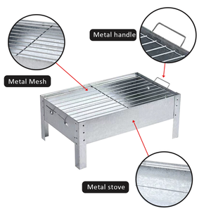 Ngoài Trời Di Động Than Nướng 17 Inch Bếp Nướng Thịt Nướng Cắm Trại Than Nướng Cho Vườn Sân Sau Dã Ngoại - Product Image 4