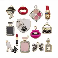 Lipstick Jewelry Making Charm, Enamel Lipstick Perfume