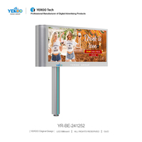Panneau d'affichage à LED à double face en forme de V P6 Outdoor LED Billboard Back Maintenance LED Display Board