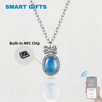 Nouveau collier intelligent NFC 13,56 MHz, collier RFID, cadeaux, pendentif de contrôle d'accès avec puce NFC