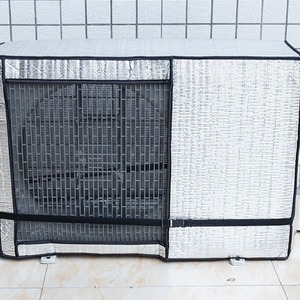 Cubierta de <span class=keywords><strong>aire</strong></span> <span class=keywords><strong>acondicionado</strong></span> cuadrada completa impermeable desmontable para unidad <span class=keywords><strong>exterior</strong></span> para escuelas piezas de sistemas HVAC película de <span class=keywords><strong>aluminio</strong></span> protector solar - Product Image 5