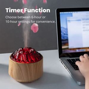 Air Humidifier <b>for</b> Home Dark Wood Grain 10H Auto <b>Timer</b> - Product Image 5