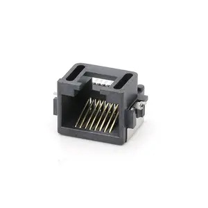 בינוני הר 6.8 מ "מ rj45 8p8c 1x1 יציאה מחבר סוג נקבה עבור pcb