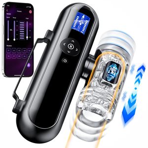 Masturbador Masculino, Juguete Sexual para Hombres con 4 Niveles de Empuje y 10 Velocidades de Vibración, Control por Aplicación con IA, Máquina Sexual, Juguete para Sexo Oral - Product Image 1