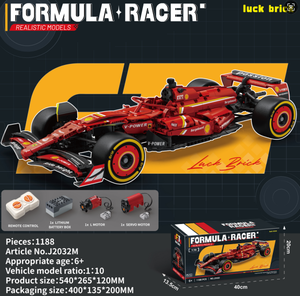 Xe lắp ráp mô hình điều khiển từ xa 1:10 <span class=keywords><strong>Red</strong></span> F1 English Box + Pin Lithium, 4 kênh điều khiển, hỗ trợ ứng dụng điện thoại - Product Image 2