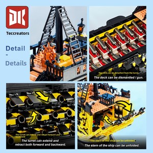 Dekechuangxiang 6005 Colección Piratas del Caribe, Barcos de Juguete de Plástico ABS, Rompecabezas Temático de Construcción y Ensamblaje - Product Image 2