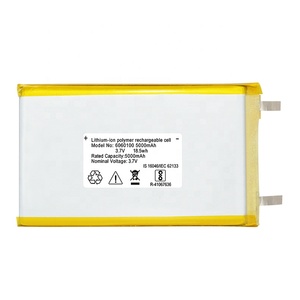 BIS Certified 6060100 Rechargeable <strong>Lipo</strong> <strong>Battery</strong> <strong>5000mAh</strong> 3.7v Lithium Polymer <strong>Battery</strong> for Power Bank Light - Product Image 3