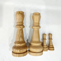 Tallado CNC en Madera de Nogal Negro Personalizado para Juegos de Ajedrez y Componentes de Juegos de Mesa, Artesanía en Madera Sólida de Primera Calidad