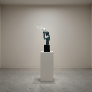 Sculpture moderne de luxe en résine, figurine créative d'homme tenant <span class=keywords><strong>la</strong></span> tête d'un cheval, pour <span class=keywords><strong>la</strong></span> maison, le hall d'hôtel <span class=keywords><strong>et</strong></span> <span class=keywords><strong>la</strong></span> salle d'exposition - Product Image 4