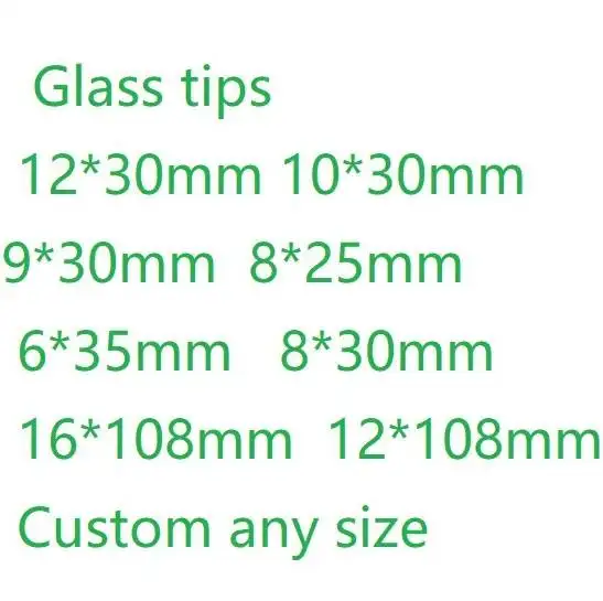 Glass Filter Tips Wholesale 6mm 8mm 10mm 12mm Custom Shapes Glass Filter Tips For Joints