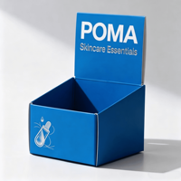 Expositor de Balcão de Papelão Personalizado com Logotipo para Varejo, Caixa de Exibição de Papelão Ondulado para Supermercado e Loja