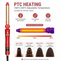 Rizador de Pelo Eléctrico Torlin con Revestimiento Cerámico para Cabello Grueso - Calor Ajustable y Características de Seguridad para Uso en Hoteles