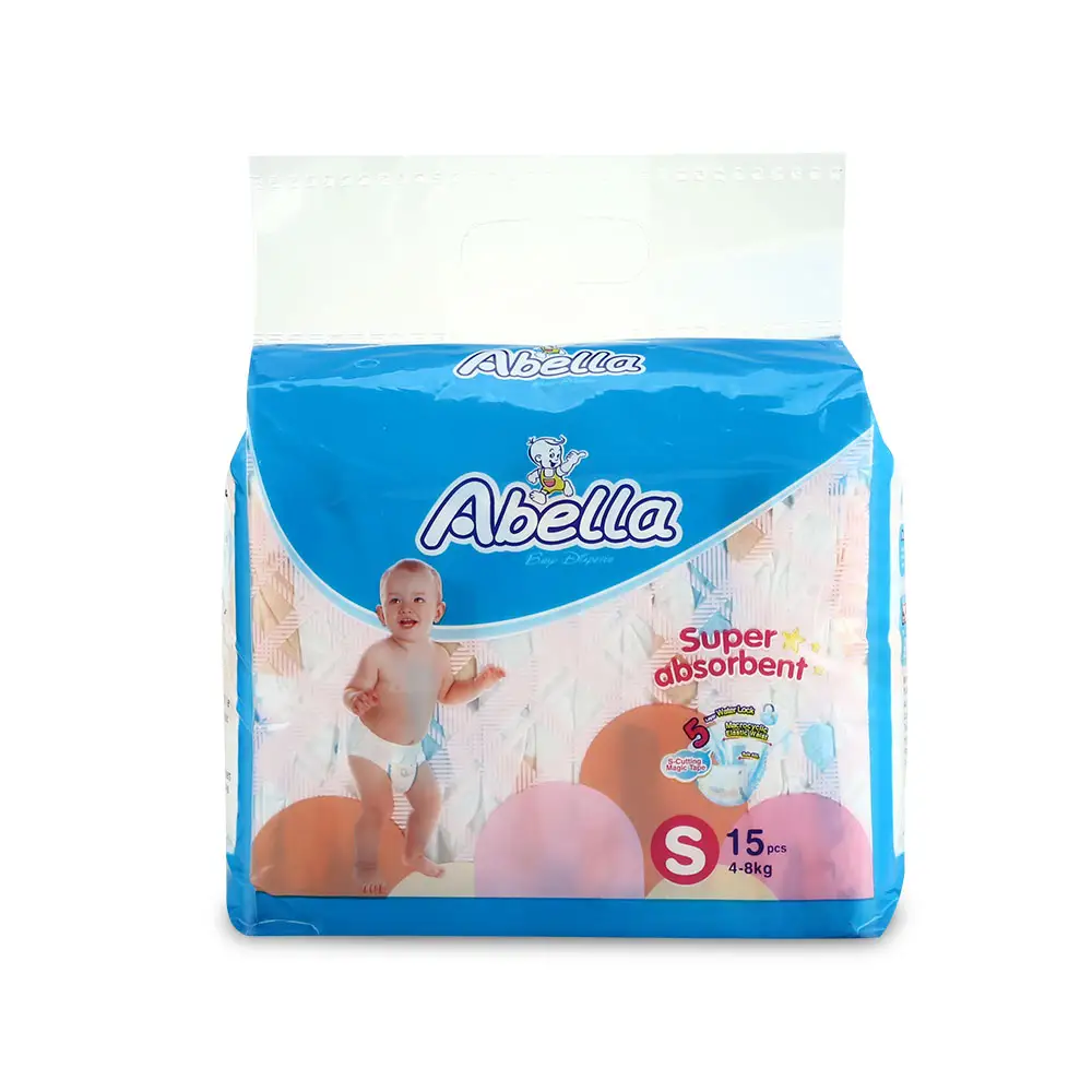 Fita mágica abella, material respirável de pano em espécie de pano, para bebê, descartável, estampada, polpa 3d, canal de prevenção de vazamentos