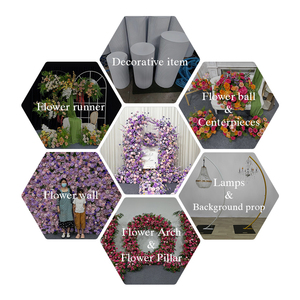 Promise Handmade <b>Artificial</b> <b>Flower</b> Arch Purple Pink Mixed Romantic Wedding Decoration Reusable Recyclable - Product Image 6
