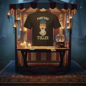 Camiseta Fortune Teller con diseño vintage de gipsy psíquico, camisa negra para hombre - Product Image 3