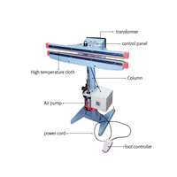 Manuel de vente chaude sacs de papier machine de thermoscellage, pied scellant impulsion machine de cachetage 450mm