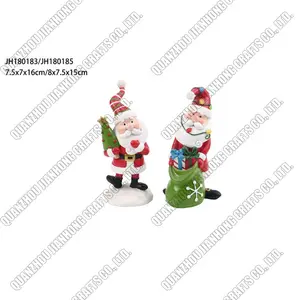 Christmas Landscaping Miniature for Home Decoration Santa Claus Snowman Figures