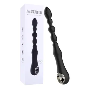 Haute qualité silicone anal jouet électrique perles anales vibrateur vibrant plug anal plug anal pour adulte