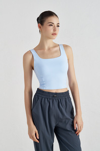 Aoyema Sports Wear Soft Workout U Back Sports <strong>Bra</strong> Crop <strong>Top</strong> Sports Gym Women Yoga tank <strong>Top</strong> <strong>With</strong> <strong>Built</strong> <strong>in</strong> <strong>Bra</strong> - Product Image 3