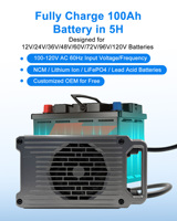 Chargeur de batterie pour kart électrique LNLEE 60V 10A 800W, chargeur de kart électrique 60V pour équipement de charge en paddock