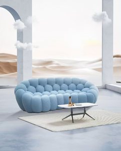Sofá de Fútbol de Diseño Moderno para Apartamentos Grandes, Muebles para Sala de Estar, Recepción de Ventas, Sofá de Tres Plazas - Product Image 3