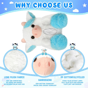 หมอนของเล่นรูปวัวยัดนุ่นรูปการ์ตูนน่ารักน่ากอดของขวัญวันเกิดสำหรับเด็กชายเด็กหญิง U654 - Product Image 2