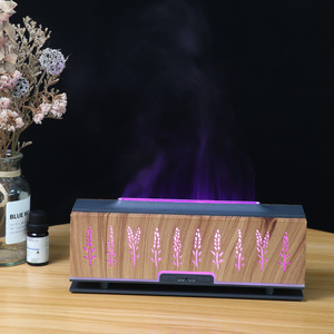 Difusor de Aroma Premium con Diseño de Espiga de Trigo, Humidificador de Vapor Frío de 200 ml con Luz LED para el Hogar y el Dormitorio - Product Image 2