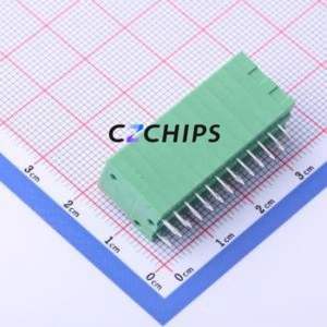 JL141V-25412GA1 Spring Terminal Block Through hole Component (THT),P=2.54mm Connector 1x12P 2.54mm Green Through Hole - Product Image 2