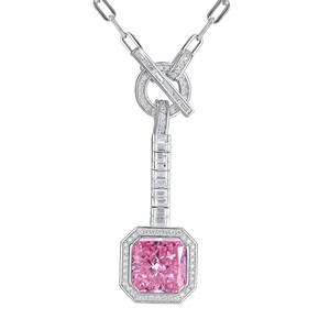 Collar de Plata 925 con Cristal Brillante para Fiestas, Uso Diario, Regalos de Cumpleaños para Sorprender a Chicas - Product Image 5
